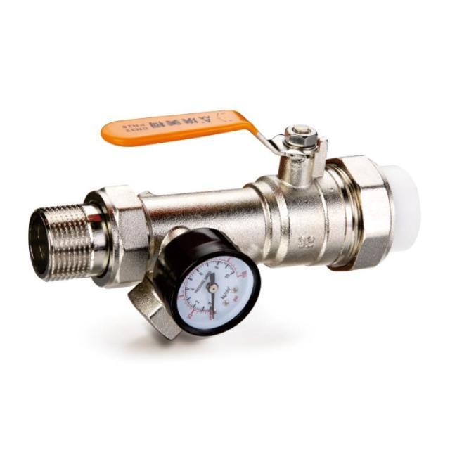 7506  PP-R外丝过滤器（带表）