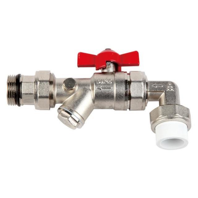 7510  PP-R角式过滤器球阀